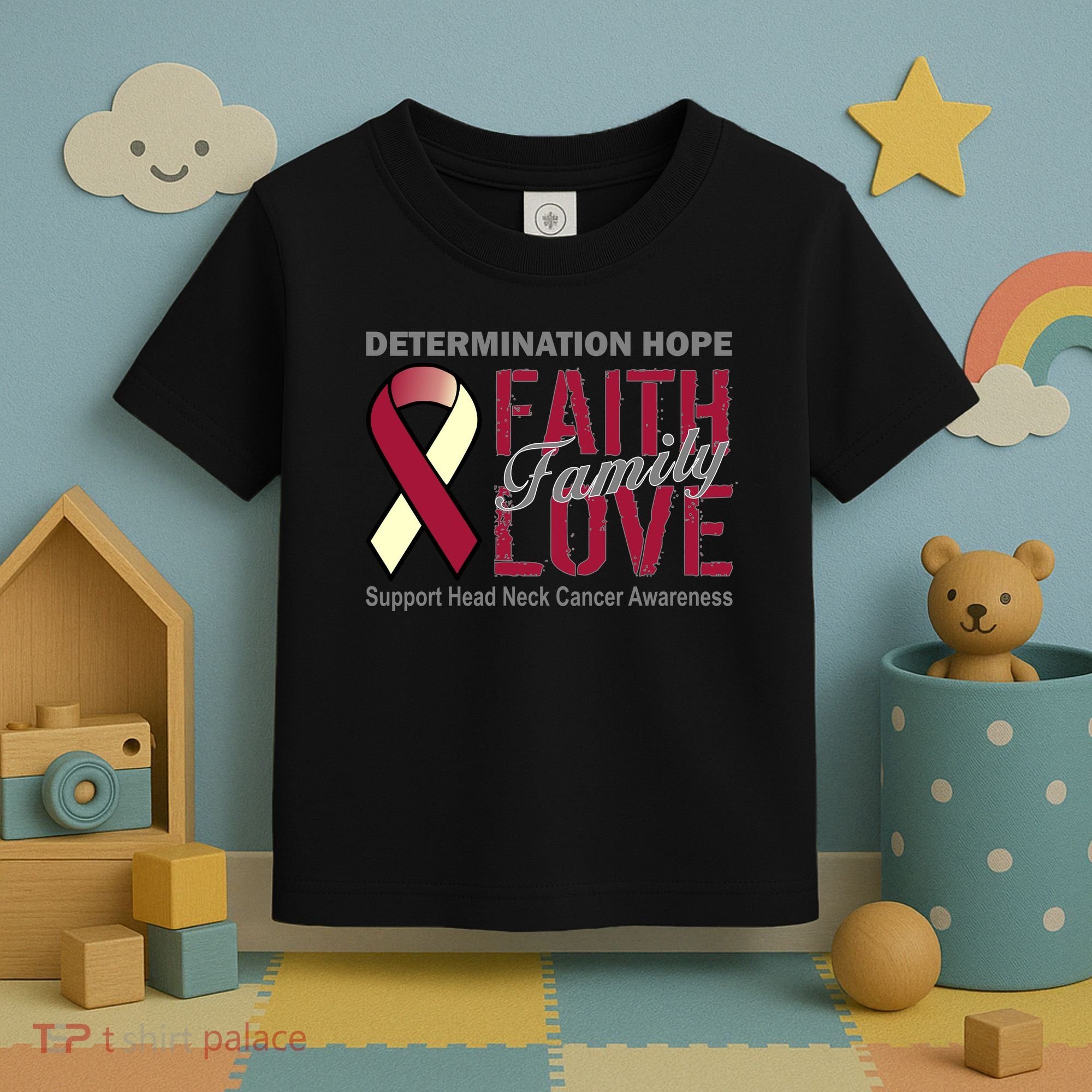 Head Neck Cancer Awareness Toddler T-Shirt