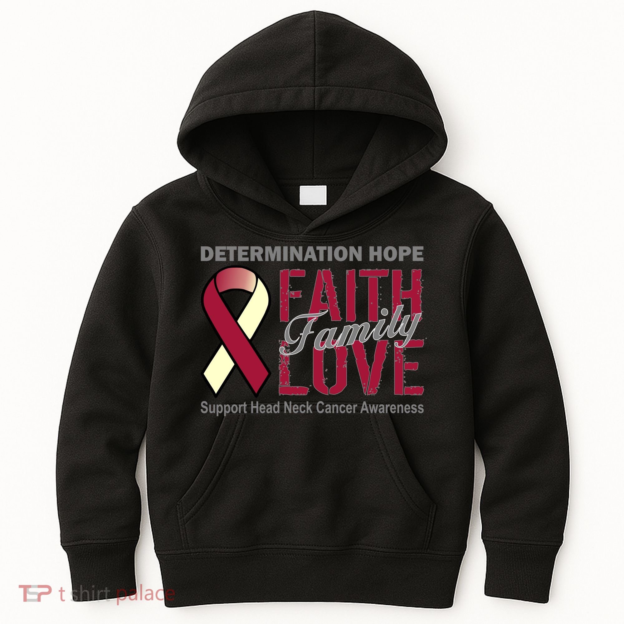 Head Neck Cancer Awareness Kids Hoodie