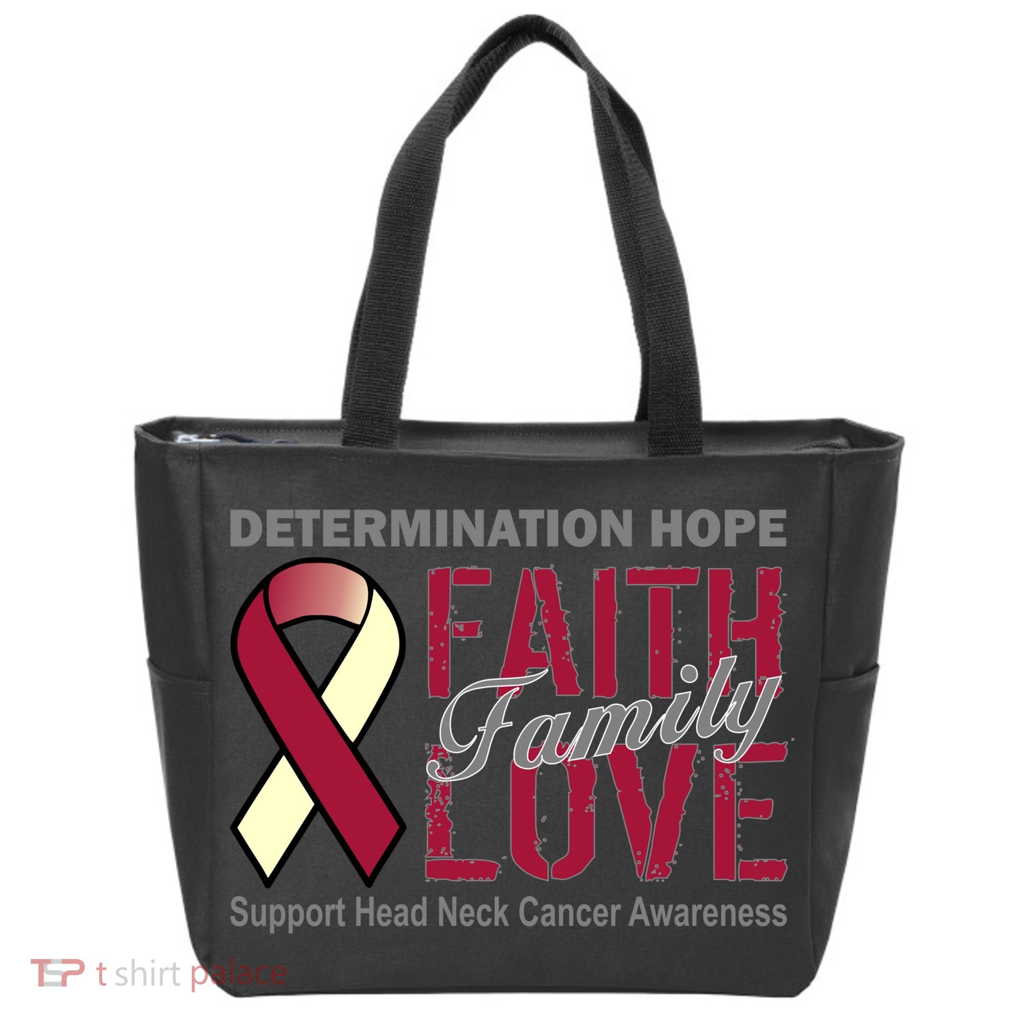 Head Neck Cancer Awareness Tote Bag