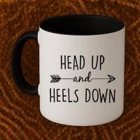 Head Up And Heels Down Coffee Mug thumb 2