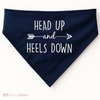 Head Up And Heels Down USA-Made Doggie Bandana thumb 0