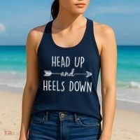 Head Up And Heels Down Women's Tank Top thumb 2