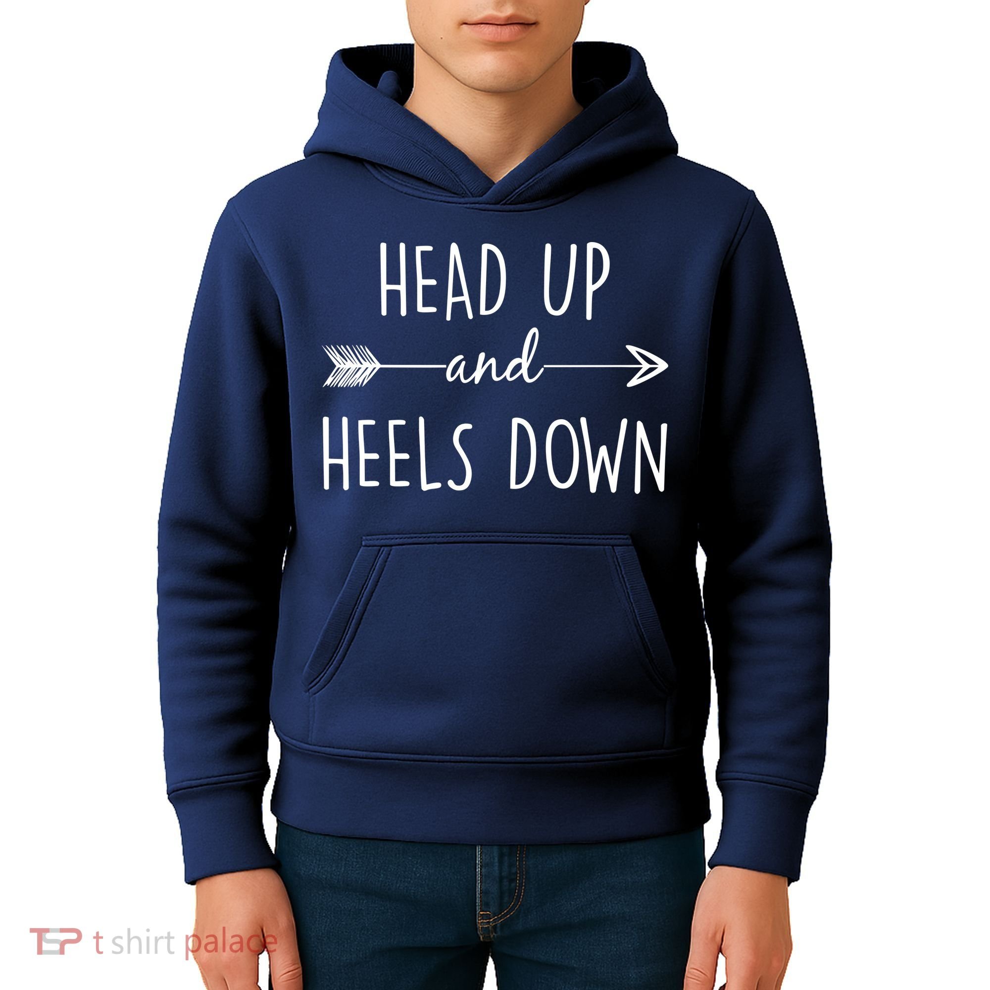 Head Up And Heels Down Kids Hoodie