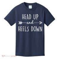 Head Up And Heels Down Kids T-Shirt thumb 0