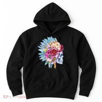 Headdress Floral Skull Hoodie thumb 0