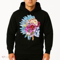 Headdress Floral Skull Hoodie thumb 2