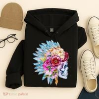 Headdress Floral Skull Hoodie thumb 4