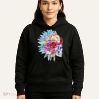 Headdress Floral Skull Hoodie thumb 5