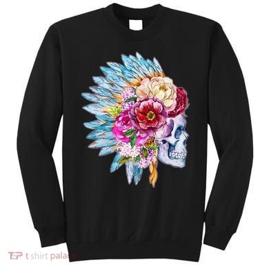 Headdress Floral Skull Sweatshirt