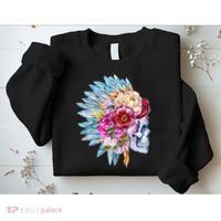 Headdress Floral Skull Sweatshirt thumb 2