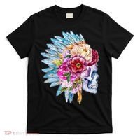 Headdress Floral Skull T-Shirt thumb 0