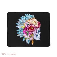 Headdress Floral Skull Mousepad thumb 0