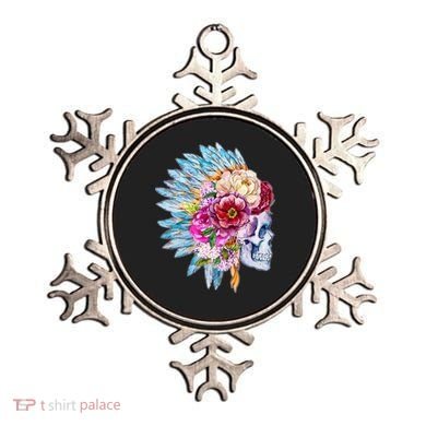 Headdress Floral Skull Ornament