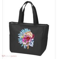 Headdress Floral Skull Tote Bag thumb 3