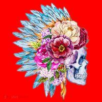 Headdress Floral Skull Santa Hat thumb 1