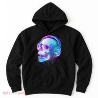 Headphones Music Lover Skull Hoodie thumb 0