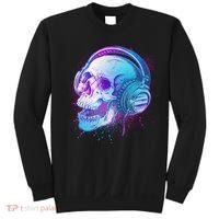 Headphones Music Lover Skull Sweatshirt thumb 0