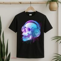 Headphones Music Lover Skull T-Shirt thumb 2