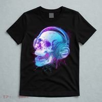 Headphones Music Lover Skull T-Shirt thumb 5