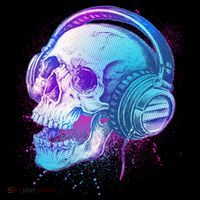 Headphones Music Lover Skull T-Shirt thumb 7