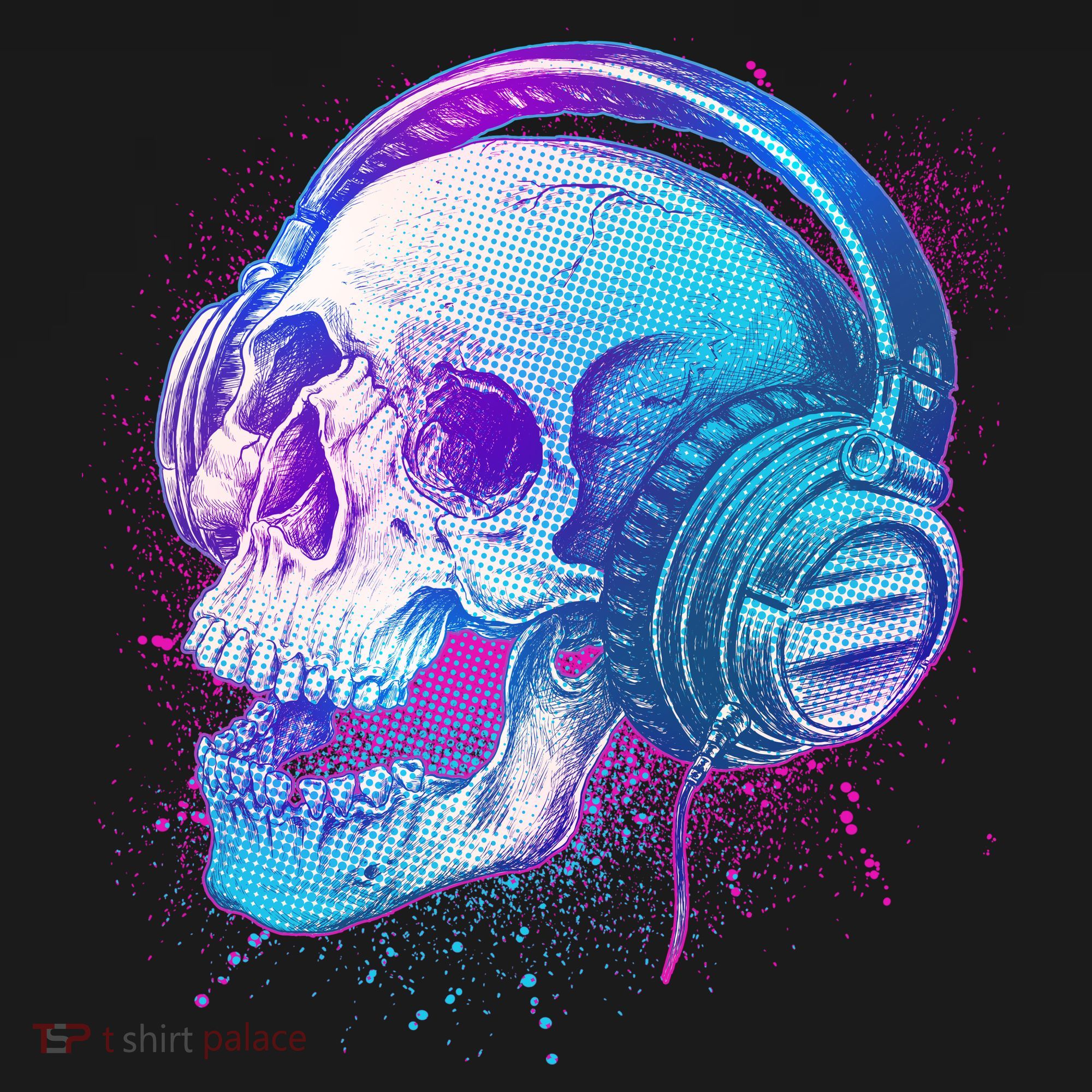 Headphones Music Lover Skull Backpack