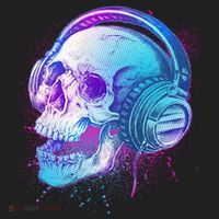 Headphones Music Lover Skull Beanie thumb 2
