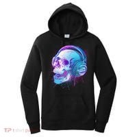 Headphones Music Lover Skull Women's Hoodie thumb 0