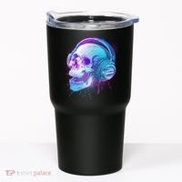 Headphones Music Lover Skull Tumbler thumb 0
