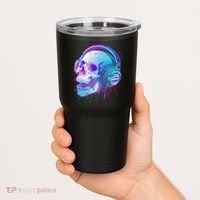 Headphones Music Lover Skull Tumbler thumb 2