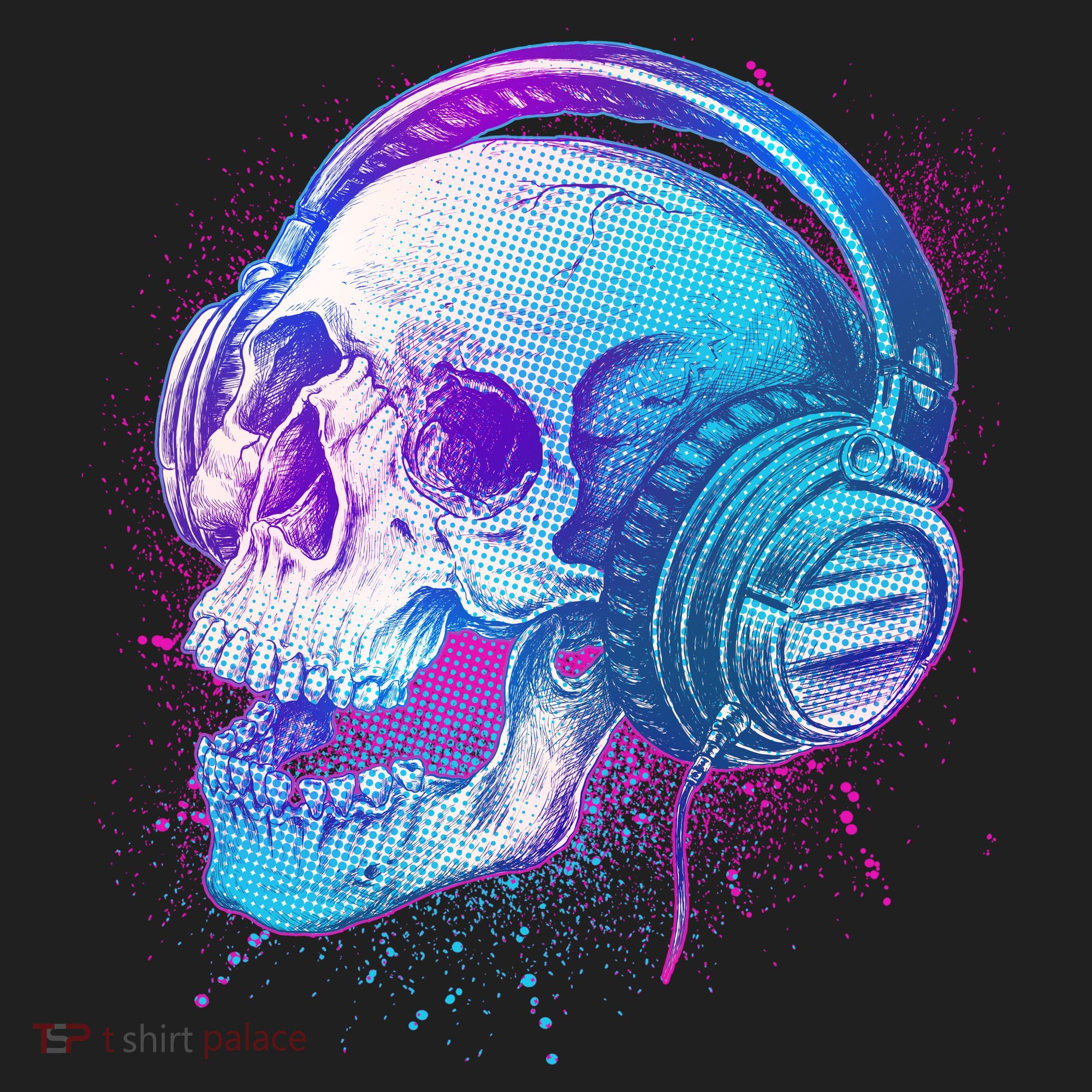 Headphones Music Lover Skull Tumbler