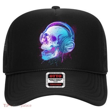 Headphones Music Lover Skull Hat