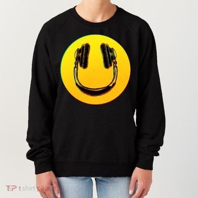 Headphones Smiley Women's Sweatshirt