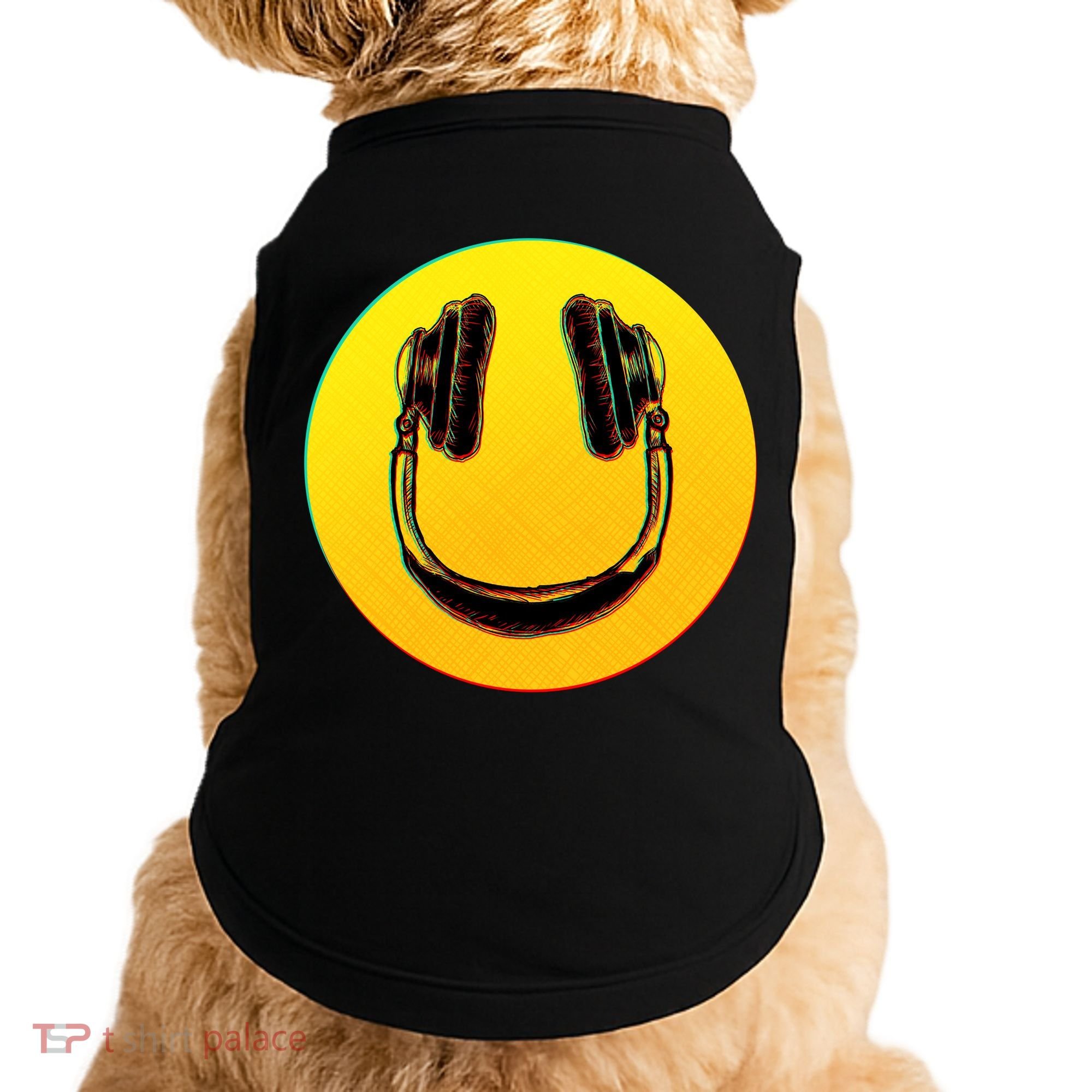 Headphones Smiley Doggie Tank
