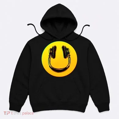 Headphones Smiley Hoodie