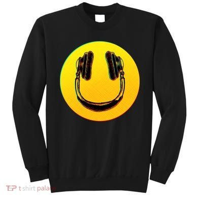 Headphones Smiley Sweatshirt