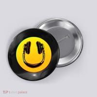 Headphones Smiley Button thumb 0
