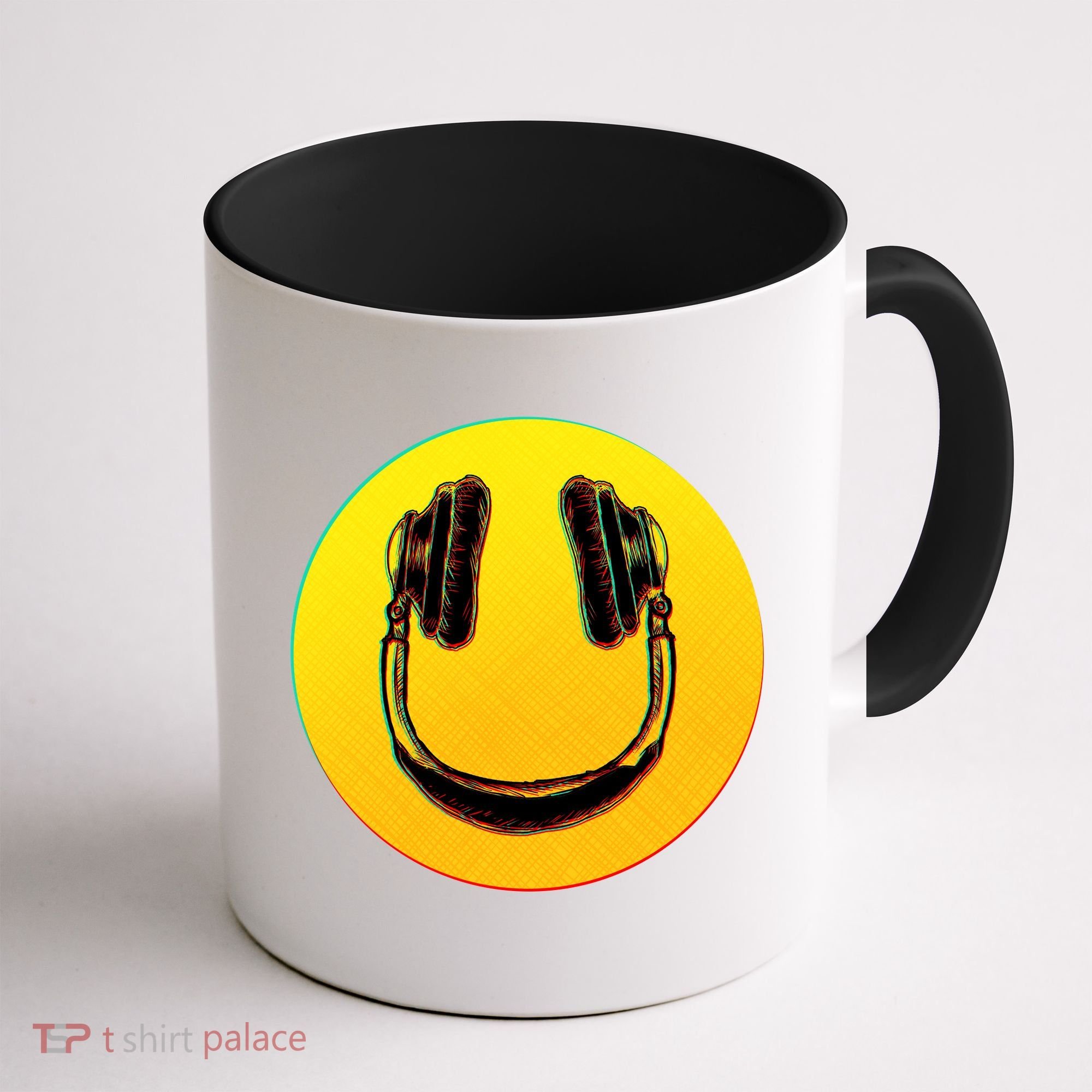 Headphones Smiley Coffee Mug
