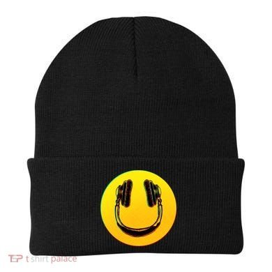 Headphones Smiley Beanie
