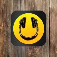 Headphones Smiley Coaster thumb 0