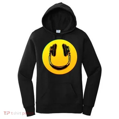 Headphones Smiley Women's Hoodie