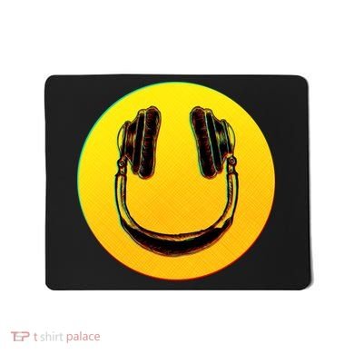 Headphones Smiley Mousepad