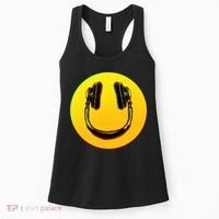 Headphones Smiley Women's Tank Top thumb 0
