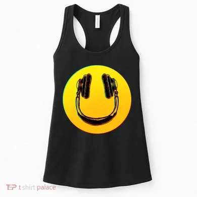 Headphones Smiley Women's Tank Top