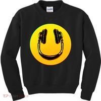 Headphones Smiley Kids Sweatshirt thumb 0