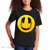 Headphones Smiley Kids T-Shirt thumb 2