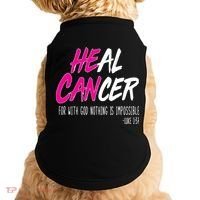 Heal Breast Cancer With God Doggie Tank thumb 0