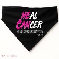 Heal Breast Cancer With God USA-Made Doggie Bandana thumb 0