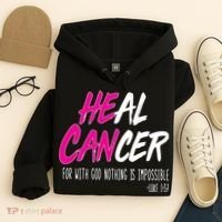 Heal Breast Cancer With God Hoodie thumb 4
