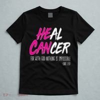 Heal Breast Cancer With God T-Shirt thumb 5