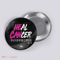 Heal Breast Cancer With God Button thumb 0